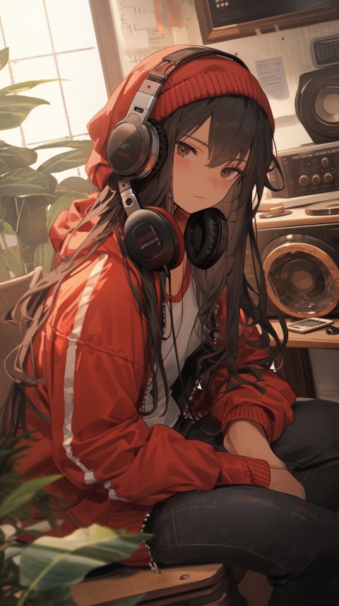 Girl Listening To Music At Home Room Aesthetic (188)