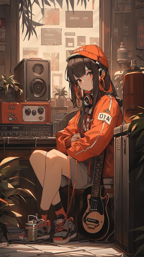 Girl Listening To Music At Home Room Aesthetic (234)