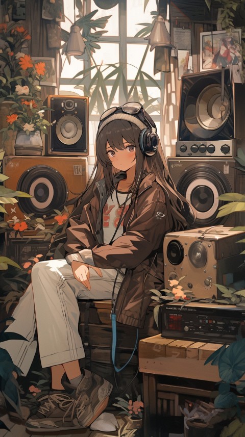 Girl Listening To Music At Home Room Aesthetic (238)