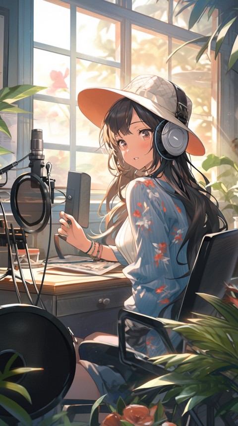 Girl Listening To Music At Home Room Aesthetic (256)