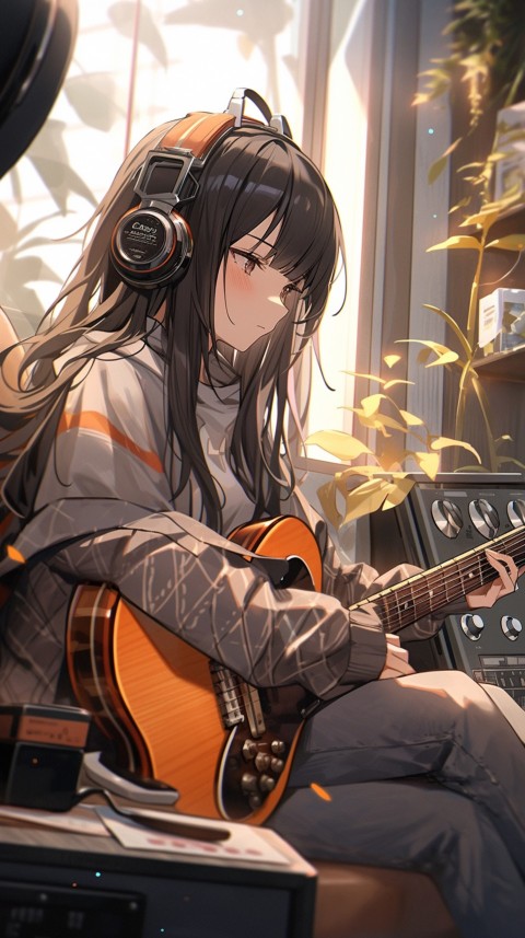 Girl Listening To Music At Home Room Aesthetic (262)