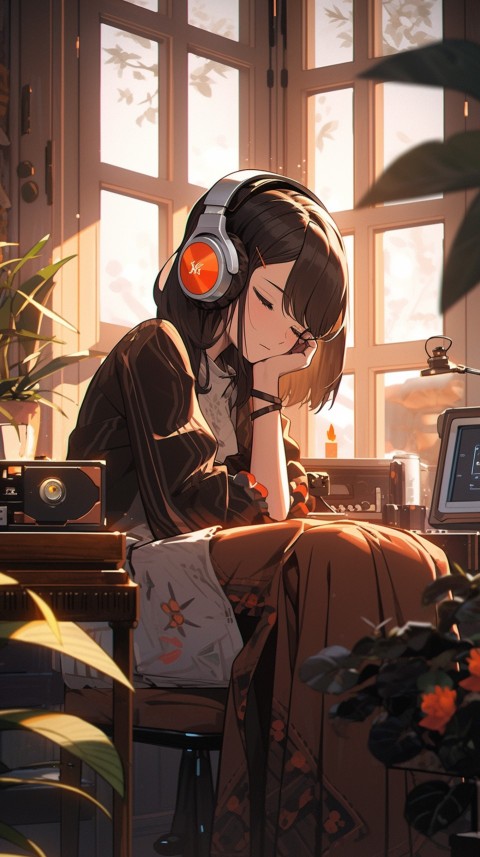 Girl Listening To Music At Home Room Aesthetic (286)