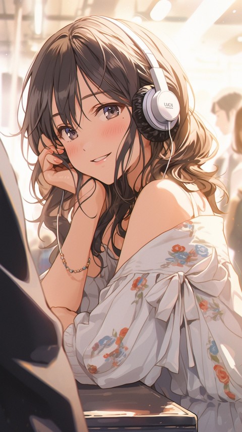 Girl Listening To Music At Home Room Aesthetic (263)