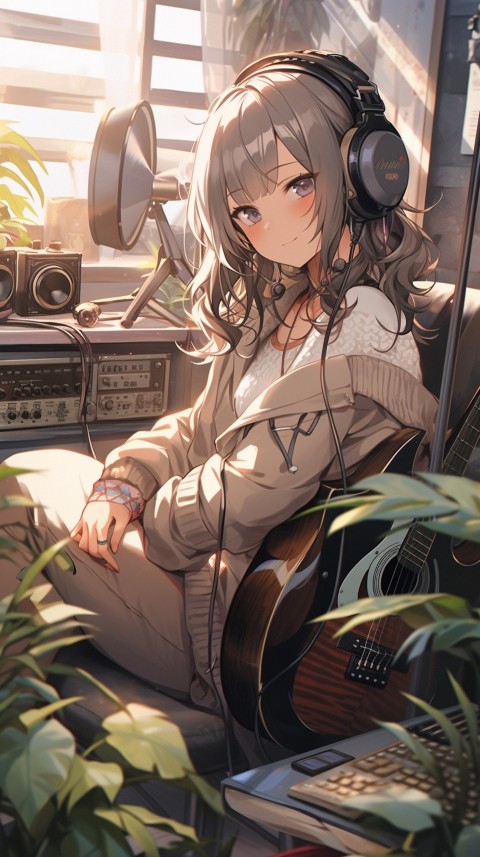 Girl Listening To Music At Home Room Aesthetic (346)