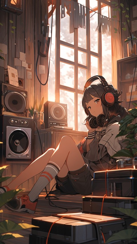 Girl Listening To Music At Home Room Aesthetic (336)