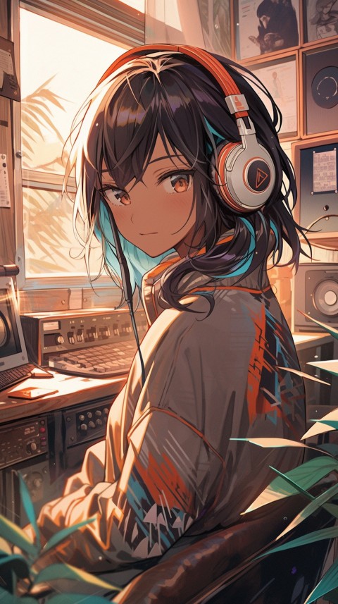 Girl Listening To Music At Home Room Aesthetic (310)