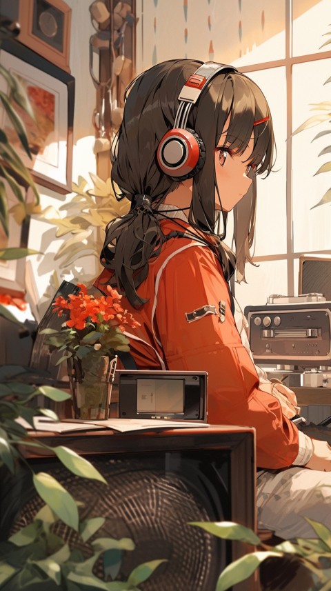 Girl Listening To Music At Home Room Aesthetic (316)