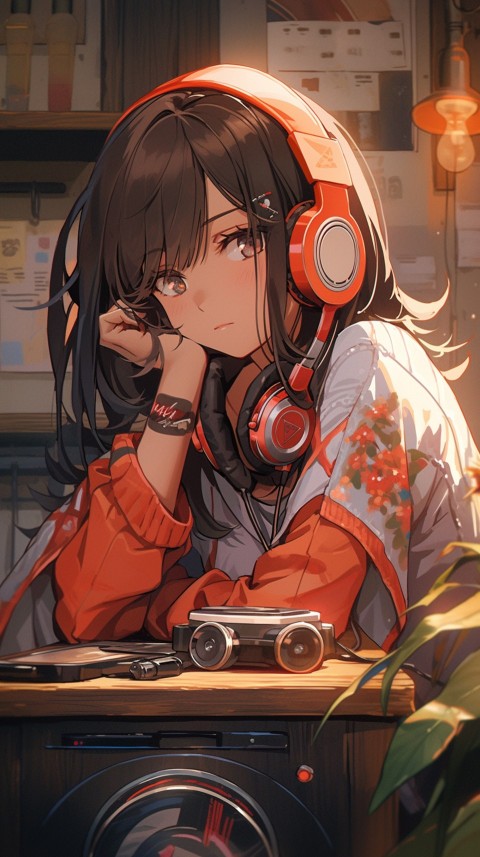 Girl Listening To Music At Home Room Aesthetic (337)