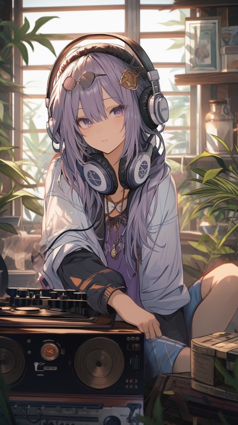 Girl Listening To Music At Home Room Aesthetic (307)