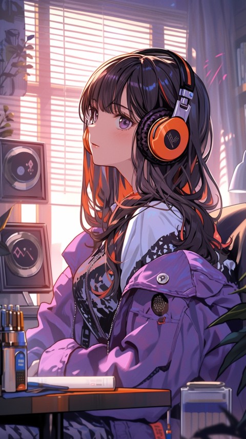 Girl Listening To Music At Home Room Aesthetic (388)