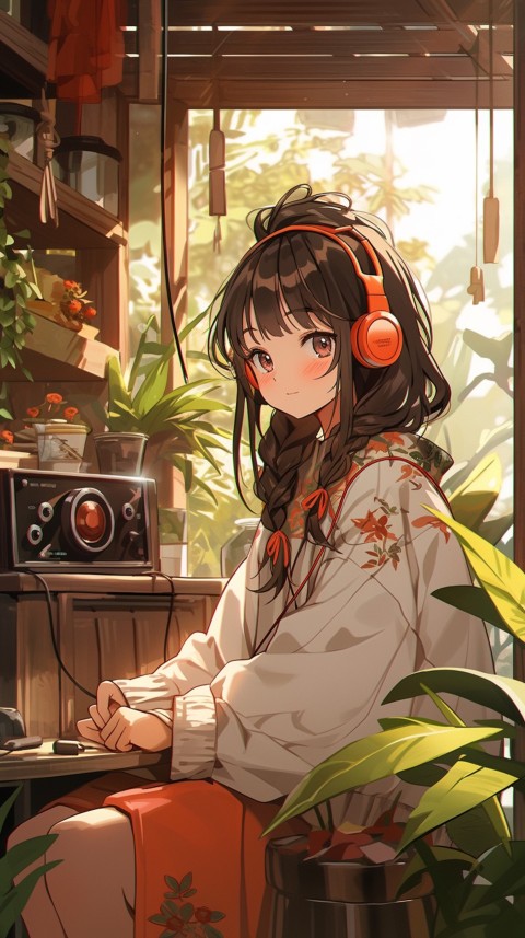 Girl Listening To Music At Home Room Aesthetic (390)