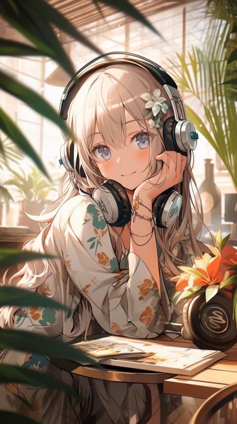 Girl Listening To Music At Home Room Aesthetic (355)