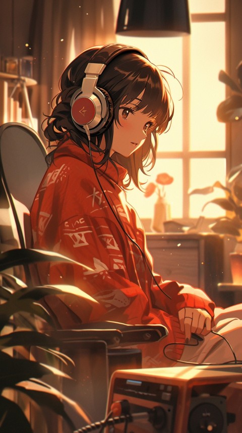 Girl Listening To Music At Home Room Aesthetic (374)