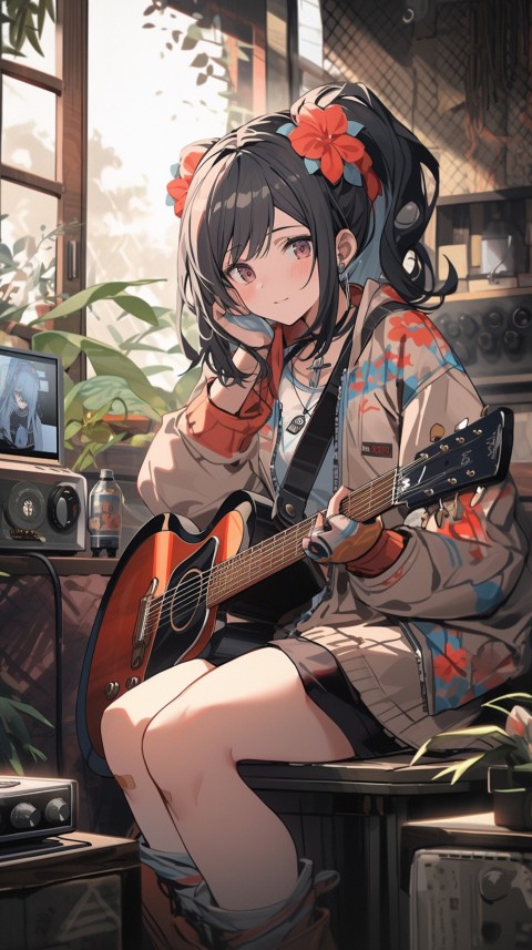 Girl Listening To Music At Home Room Aesthetic (445)