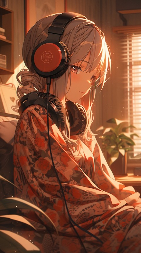 Girl Listening To Music At Home Room Aesthetic (416)
