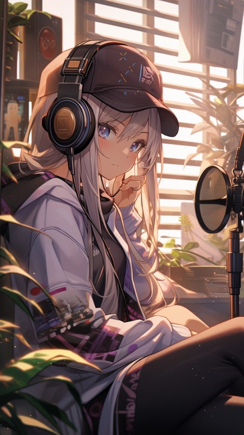 Girl Listening To Music At Home Room Aesthetic (404)