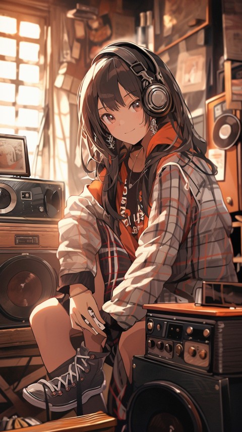 Girl Listening To Music At Home Room Aesthetic (434)
