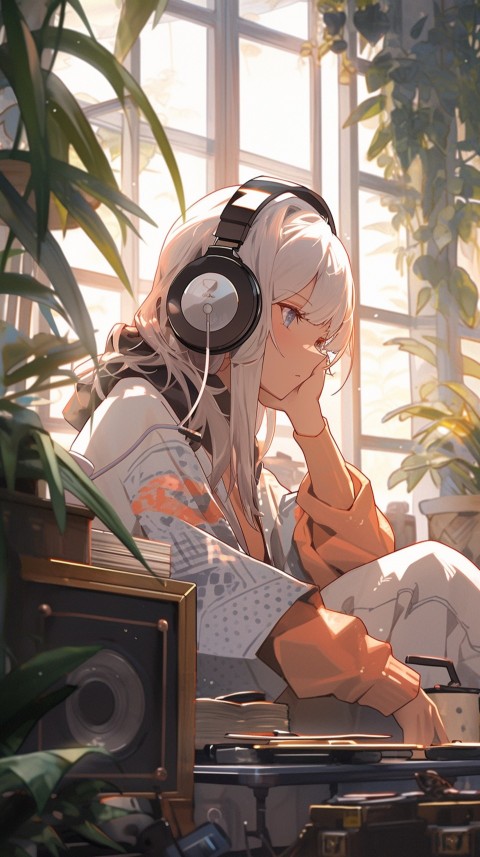 Girl Listening To Music At Home Room Aesthetic (427)