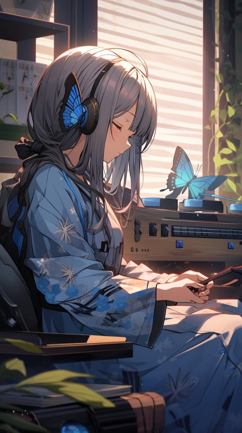 Girl Listening To Music At Home Room Aesthetic (458)