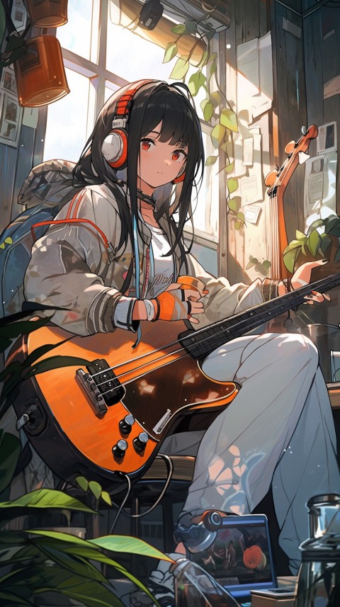 Girl Listening To Music At Home Room Aesthetic (464)