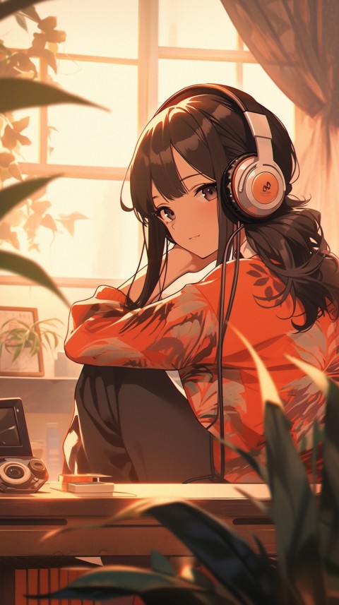 Girl Listening To Music At Home Room Aesthetic (492)
