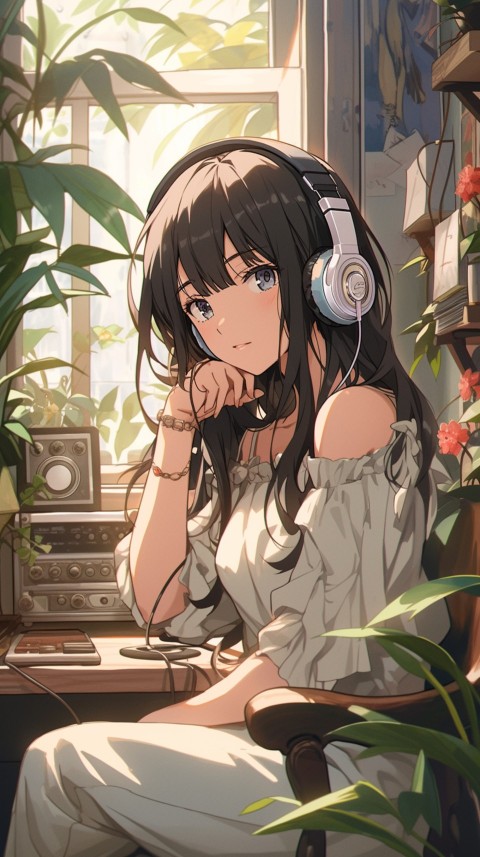 Girl Listening To Music At Home Room Aesthetic (469)