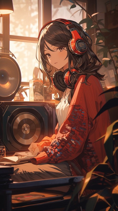 Girl Listening To Music At Home Room Aesthetic (498)