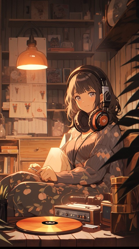 Girl Listening To Music At Home Room Aesthetic (537)