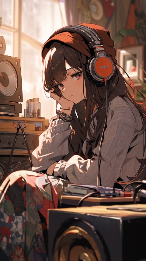 Girl Listening To Music At Home Room Aesthetic (505)