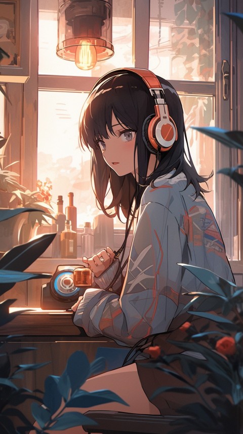 Girl Listening To Music At Home Room Aesthetic (514)