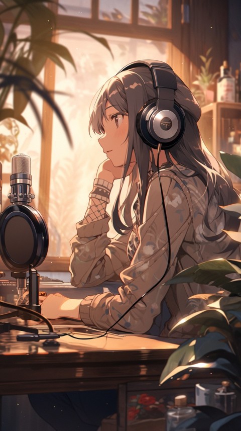 Girl Listening To Music At Home Room Aesthetic (549)
