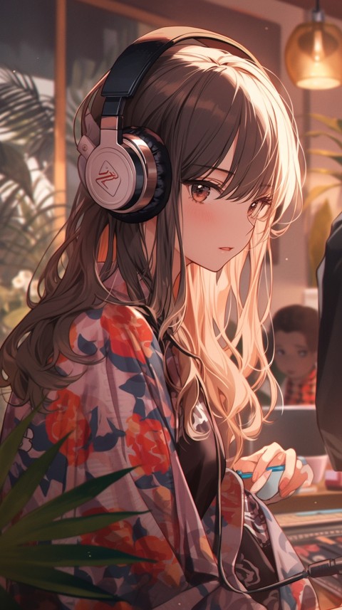 Girl Listening To Music At Home Room Aesthetic (542)
