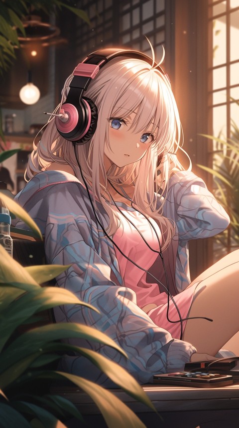 Girl Listening To Music At Home Room Aesthetic (547)
