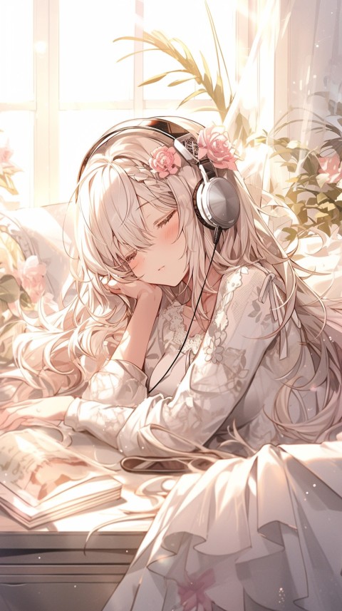 Girl Listening To Music At Home Room Aesthetic (593)