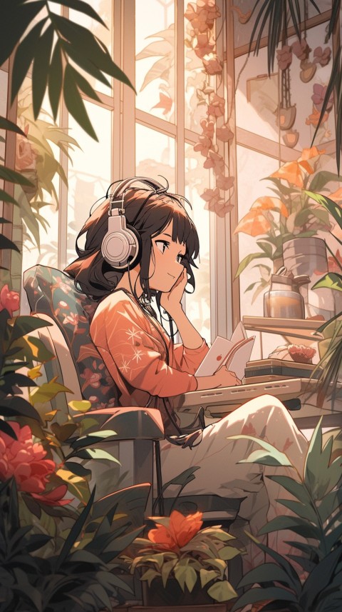Girl Listening To Music At Home Room Aesthetic (551)