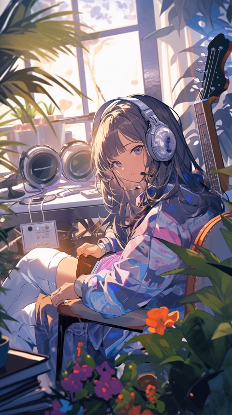 Girl Listening To Music At Home Room Aesthetic (576)