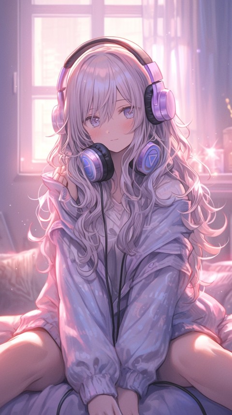 Girl Listening To Music At Home Room Aesthetic (642)