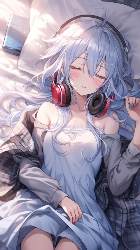 Girl Listening To Music At Home Room Aesthetic (647)