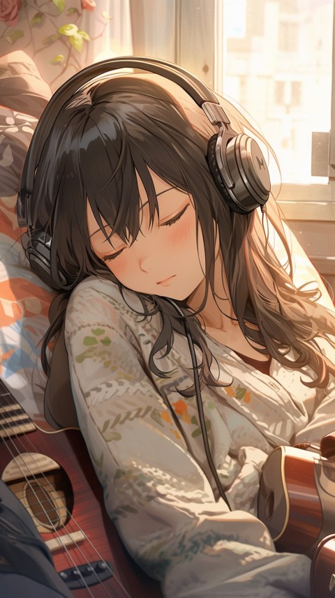 Girl Listening To Music At Home Room Aesthetic (635)