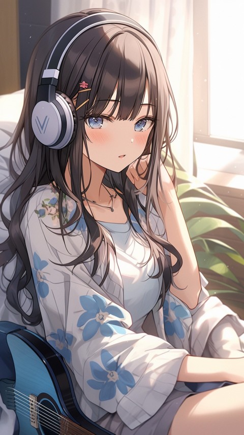 Girl Listening To Music At Home Room Aesthetic (668)