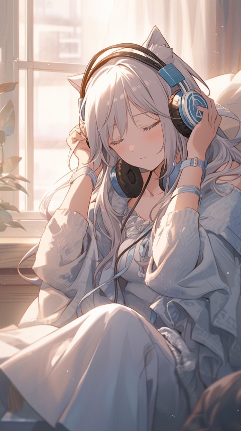 Girl Listening To Music At Home Room Aesthetic (699)
