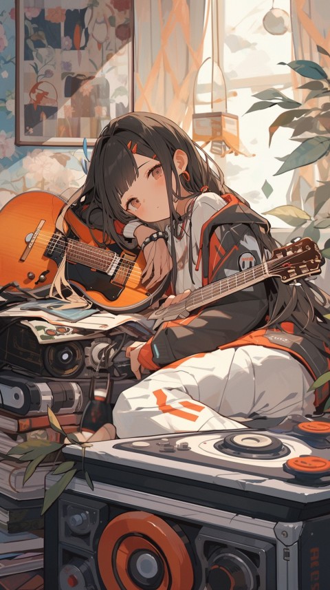 Girl Listening To Music At Home Room Aesthetic (737)