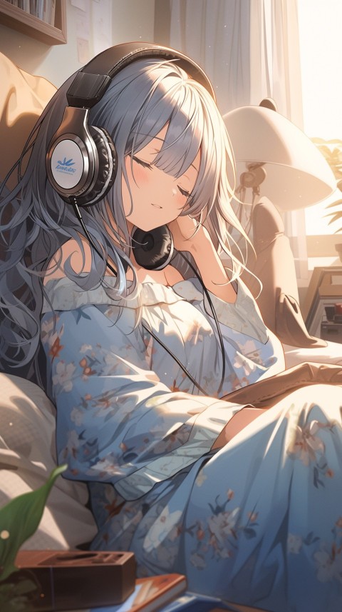 Girl Listening To Music At Home Room Aesthetic (759)