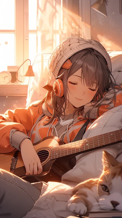Girl Listening To Music At Home Room Aesthetic (791)