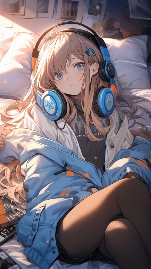 Girl Listening To Music At Home Room Aesthetic (773)