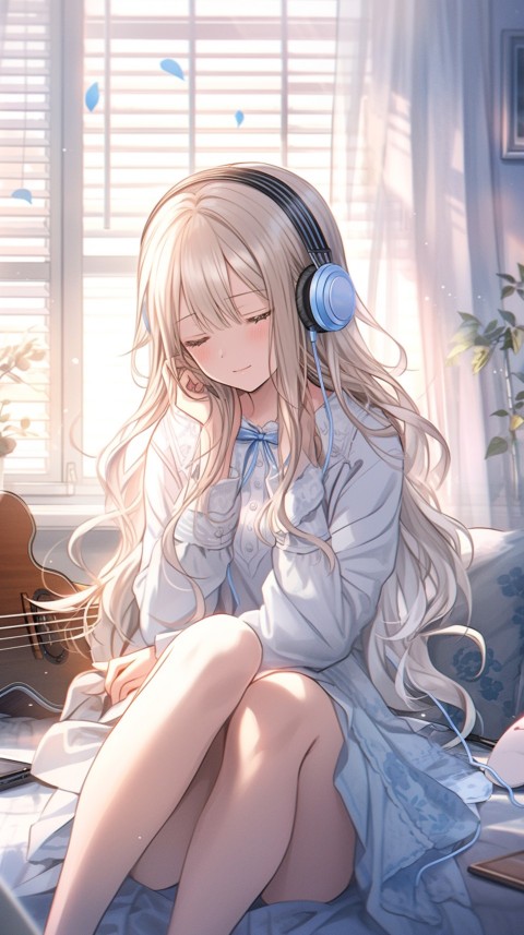 Girl Listening To Music At Home Room Aesthetic (835)