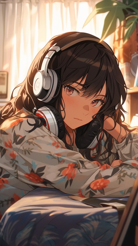 Girl Listening To Music At Home Room Aesthetic (830)