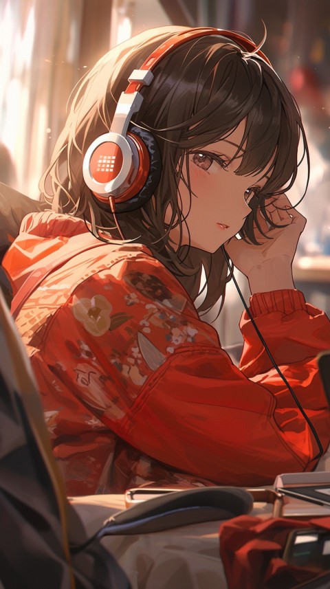 Girl Listening To Music At Home Room Aesthetic (850)