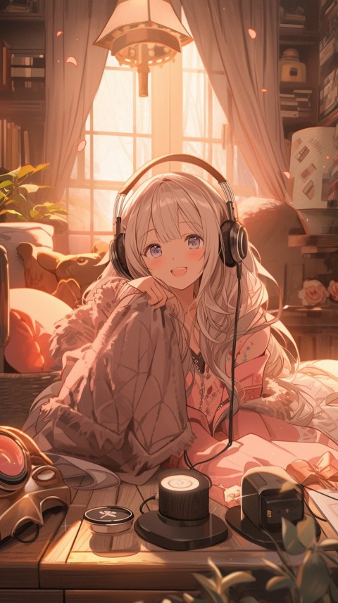 Girl Listening To Music At Home Room Aesthetic (881)