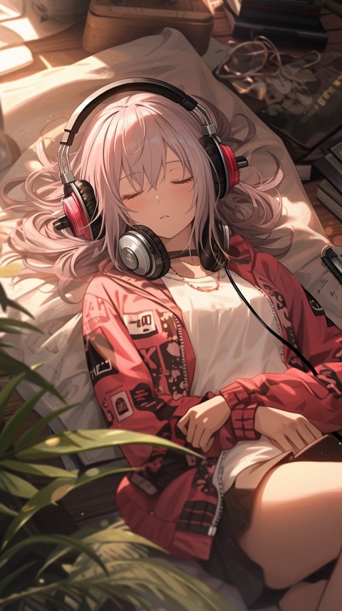 Girl Listening To Music At Home Room Aesthetic (876)